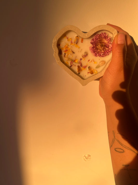 Flores de corazón